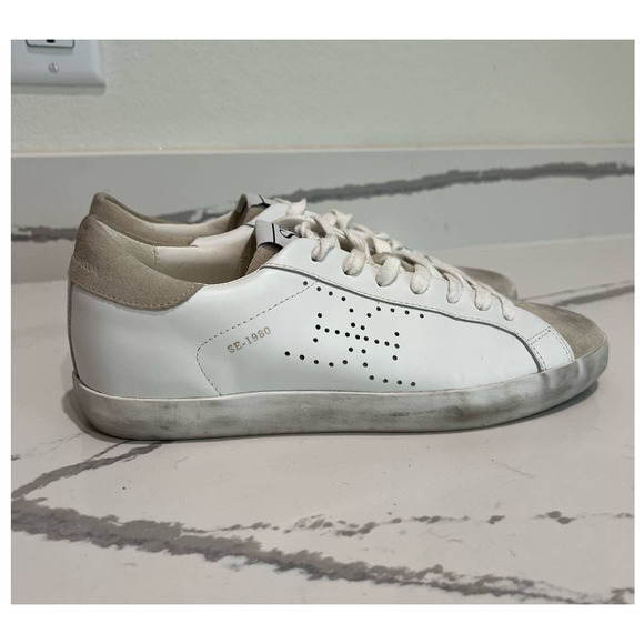 Sam Edelman Aubrie Sneaker Purposely‎ Distressed 8.5M - Picture 1 of 9